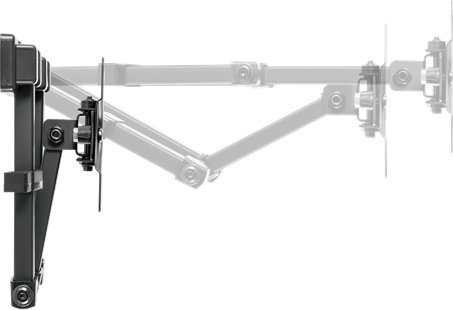Krah muri për monitor Deltaco ARM-1204, 13"-27", i zi