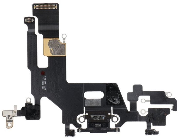 Pjesë këmbimi OEM flex karikues USB për iPhone 11, e përdorur, e zezë