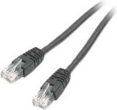 Kablo Patchcord Gembird PP6U-0.5M/BK, CAT.6, UTP, 0.5 metra, e zezë
