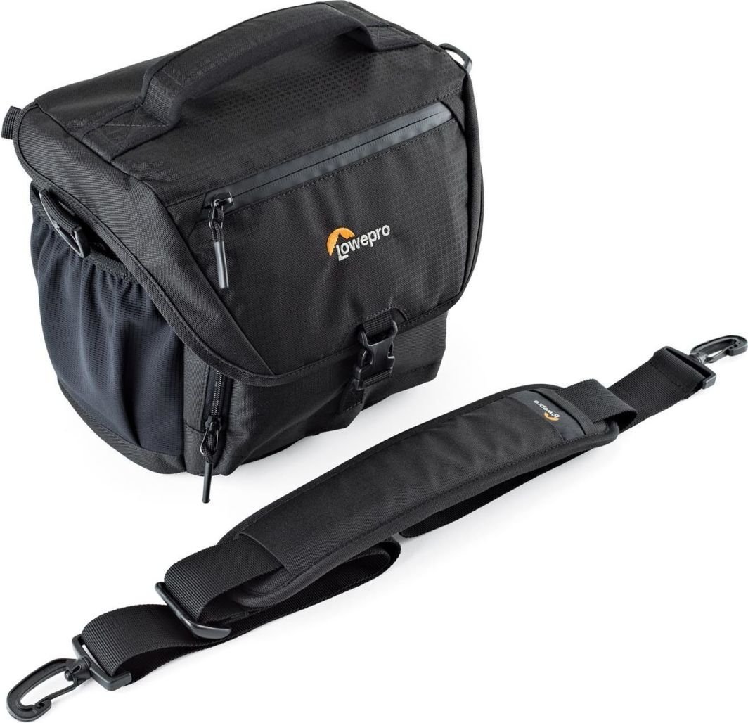Фотографска торба Lowepro Nova 170 AW II, за DSLR, отпорна на временски услови, црна