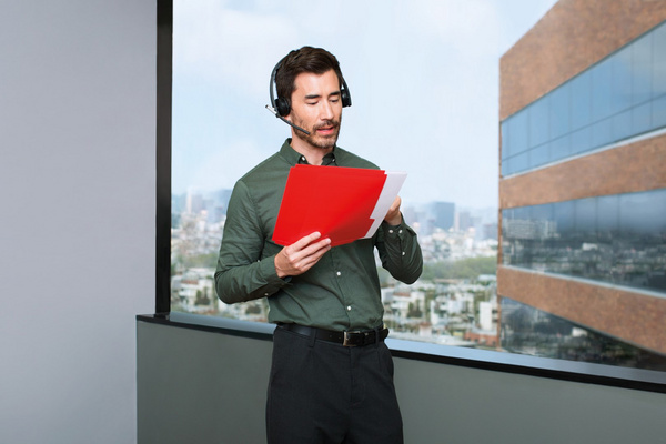 Kufje Logitech H820e Dual Wireless DECT, të zeza