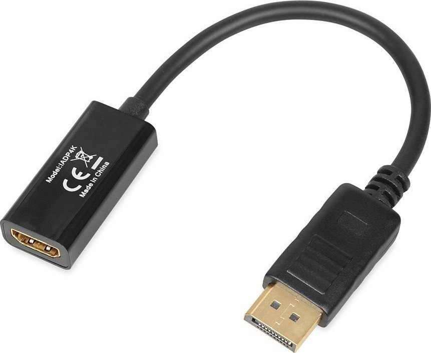 Adaptor video iBOX iadp4k, DisplayPort në HDMI, 4K, i zi