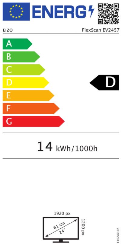 Monitor EIZO FlexScan/EV2457, 24,1", IPS, FHD, i bardhë