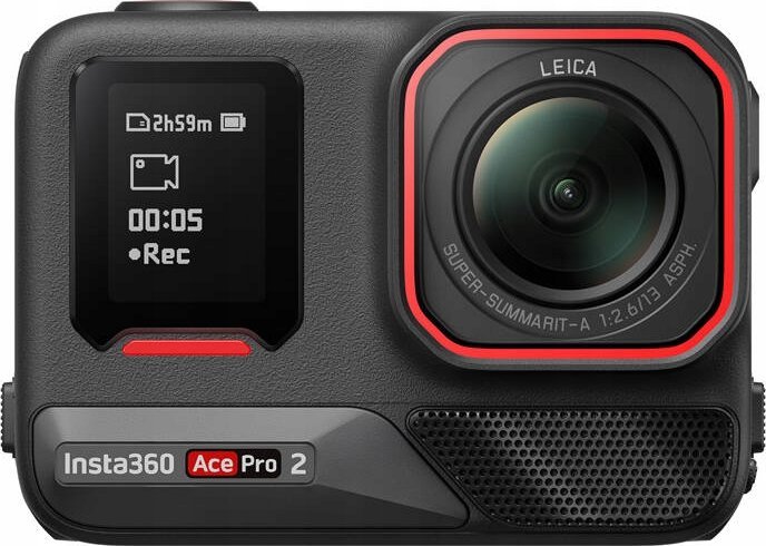 Kamerë action Insta360 Ace Pro 2 Dual Battery, 8K, 50MP, e zezë