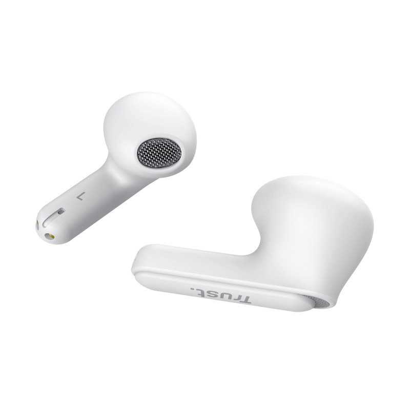 Kufje Trust Yavi, TWS, Bluetooth, in-ear, të bardha