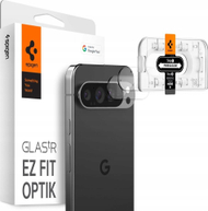 Mbrojtës kamere Spigen GlasTR EZ Fit Optik për Google Pixel 9 Pro, xham i kthjellët, 2 copë, transparent