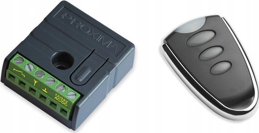 Set kontrolli porte HomeLink EU HomeCar Set 3, 3 receiver, telekomandë 3 kanale, gri