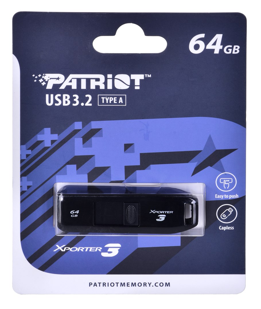 USB PARTIOT FLASHDRIVE Xporter 3 Type A, 64 GB, USB Type-A