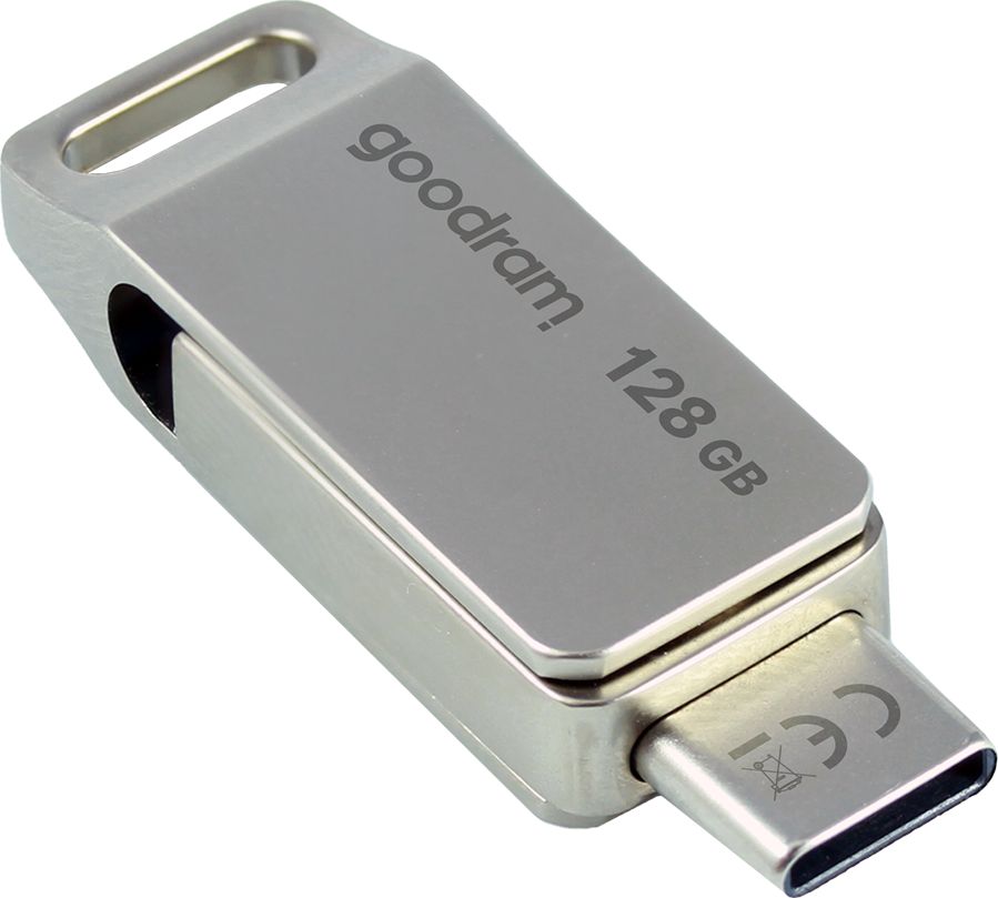 USB GoodRam ODA3, 128GB, USB 3.2 Type A dhe Type C, i kuq
