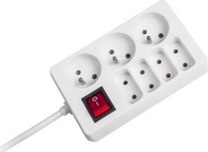 Zgjatues elektrik Rebel Electro URZ3053-3B, 7 dalje, kabllo 3m, i bardhë