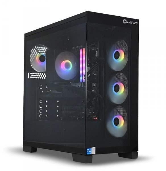 Kompjuter gaming HIRO Aurora ZKG i55070 01A, Intel i5 14400F, RTX 5070 12GB, 32GB RAM, 1TB SSD, i zi