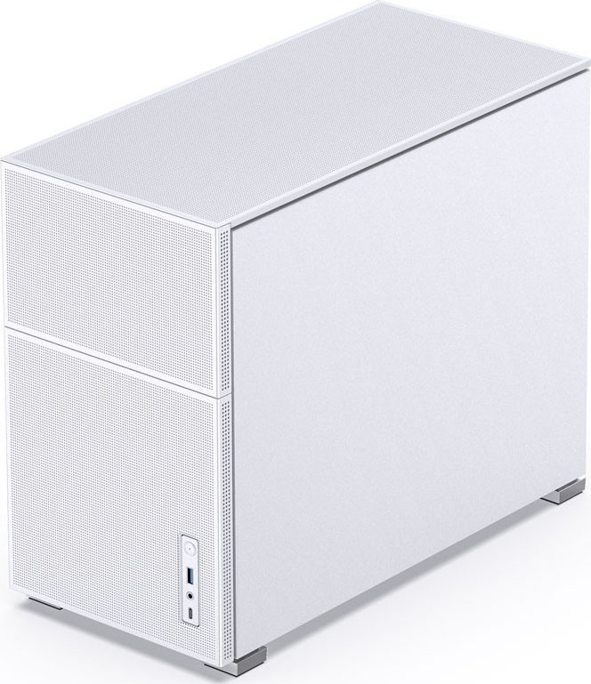 Куќиште за компјутер Jonsbo D31 Mesh, Micro ATX, стаклен панел, бела