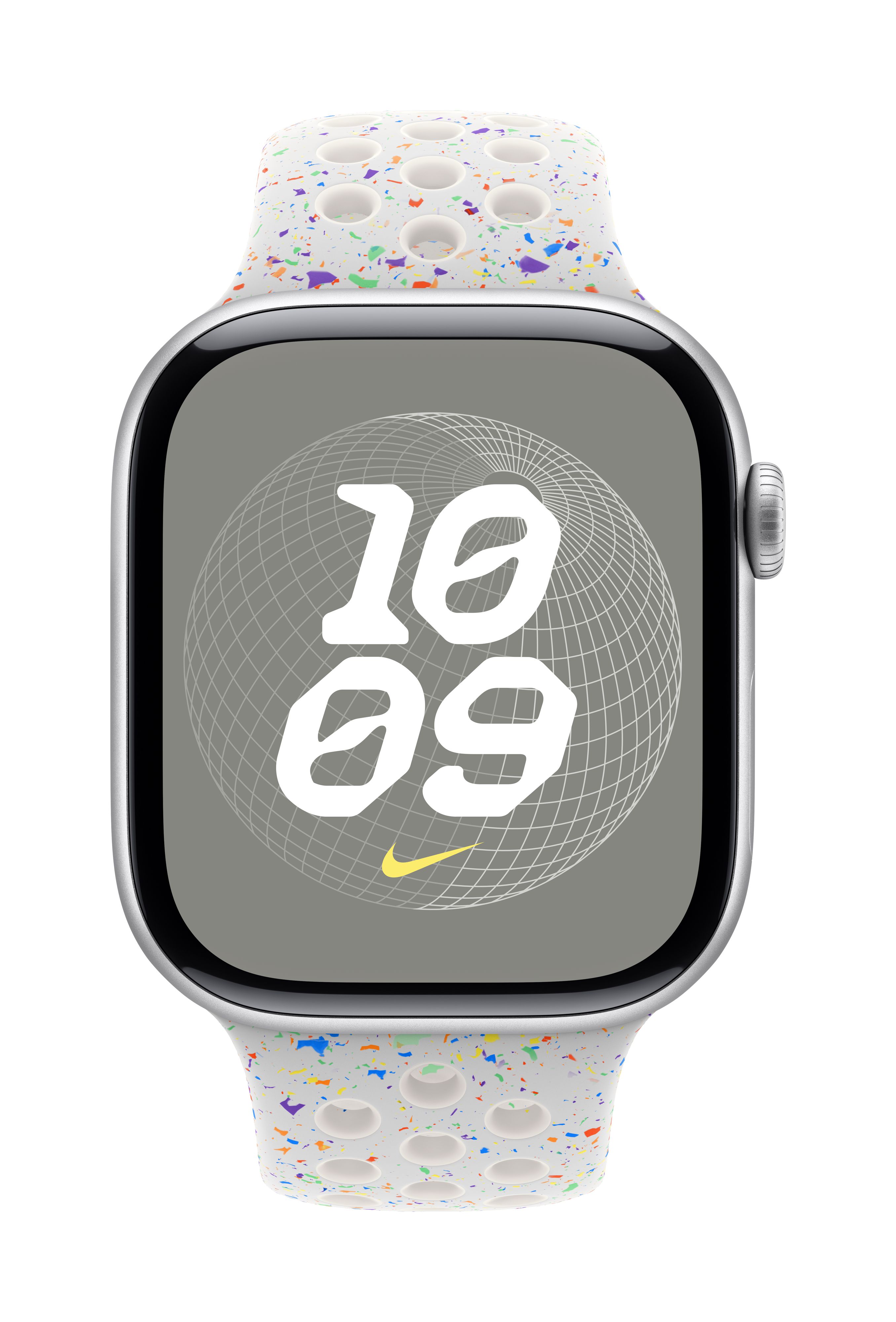 Apple Watch 46mm Nike Sport Band, Pure Platinum Nike Sport Band, S/M