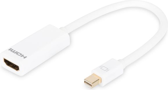 Адаптер Digitus AV DisplayPort Mini – HDMI, бел