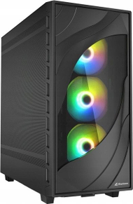 Kasë Sharkoon Rebel C80M RGB, e zezë, Midi Tower