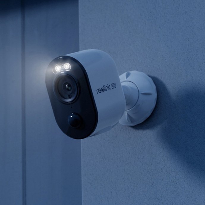 Kamerë IP Reolink Argus Series B350, 4K 8MP, Wi‑Fi, e bardhë