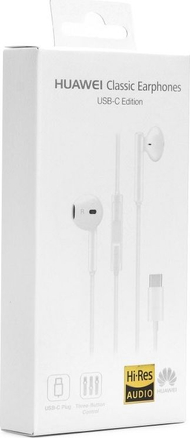 Kufje Huawei CM33, në vesh, me kabllo, të bardha
