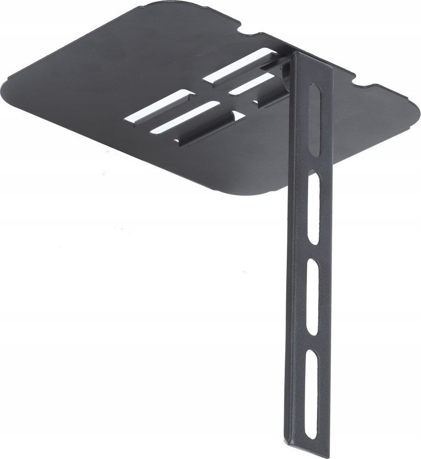 Raft muri për pajisje audio video Art D-52, metal dhe xham i temperuar, i zi