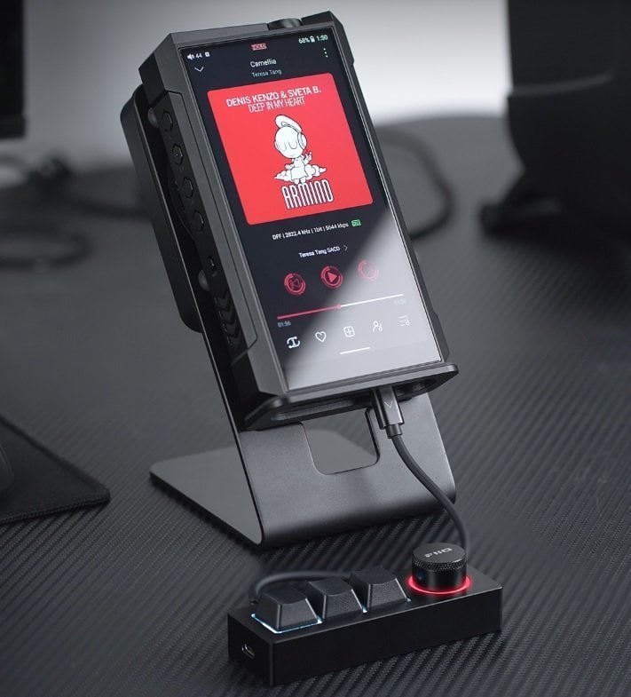 Tastierë multimedia FiiO KB1K, Kailh BOX White, RGB, gri metalike