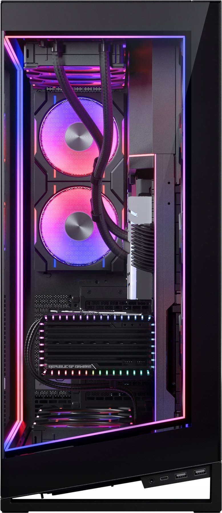 Set ndriçimi DRGB Phanteks NV7 Premium, 4 module LED, për kasë NV7, i zi