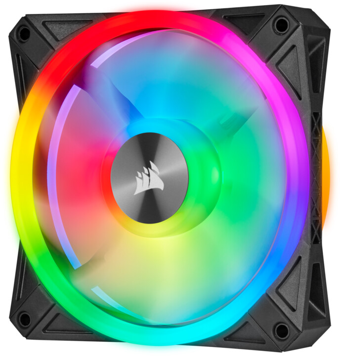 Ftohës Corsair iCUE QL120 RGB, 120mm, i zi