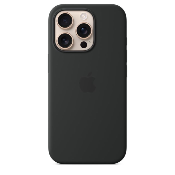 Apple iPhone 16 Pro Silicone Case with MagSafe, Black