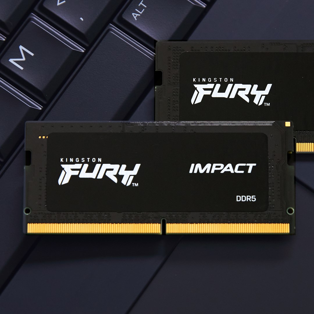 Memorie RAM Kingston FURY Impact, 32GB, DDR5, 5600MT/s, SODIMM, e zezë