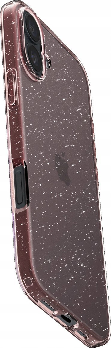 Mbulesë telefoni Spigen Liquid Crystal Glitter, për iPhone 16, TPU, Rose Quartz me shkëlqim