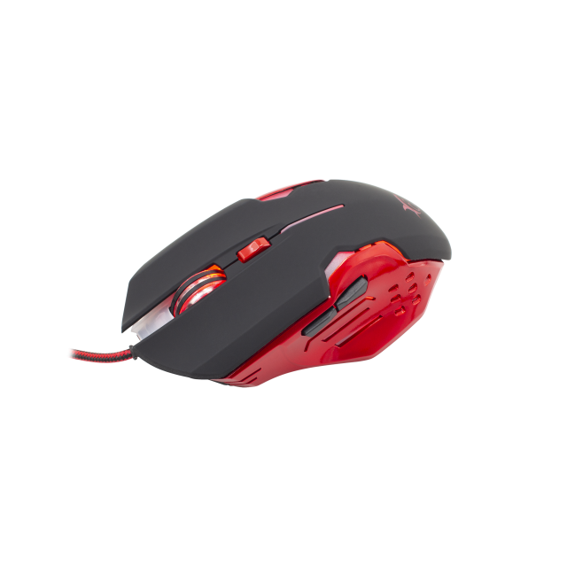 Mouse Gaming White Shark GM-1803 ATTILA, i kuq/zi