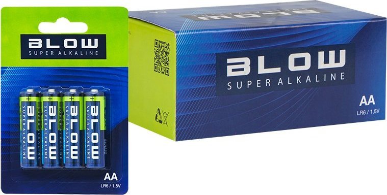 Bateri alkaline AA Blow LR6 Strong Set, 1.5V, set 40 copë