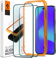 Mbrojtëse ekrani Spigen GLAS.tR Slim AlignMaster, për iPhone 14 Pro, 2 copë, e zezë