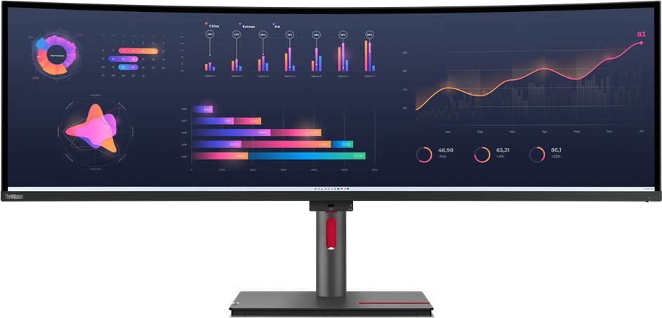 Monitor Lenovo ThinkVision P49w 30, 49", DQHD 5120 x 1440, i zi