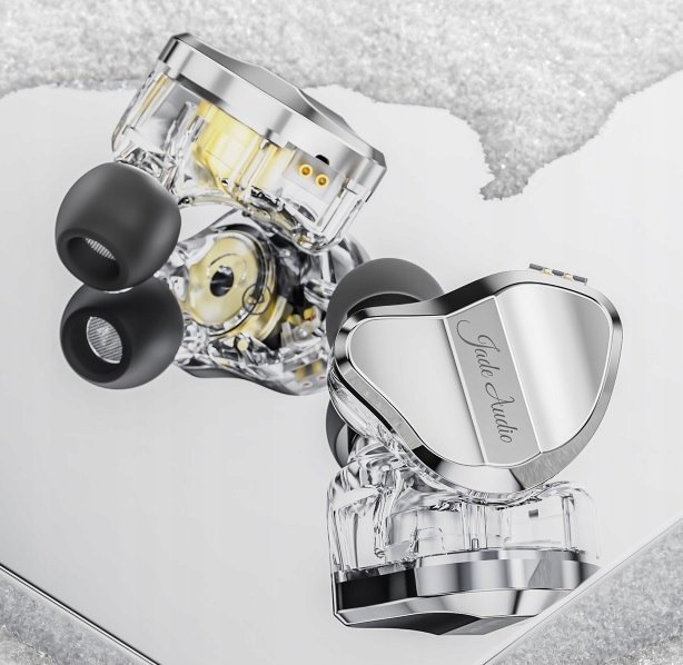 Kufje in ear FiiO JadeAudio JD1, HiFi, me mikrofon, argjendi