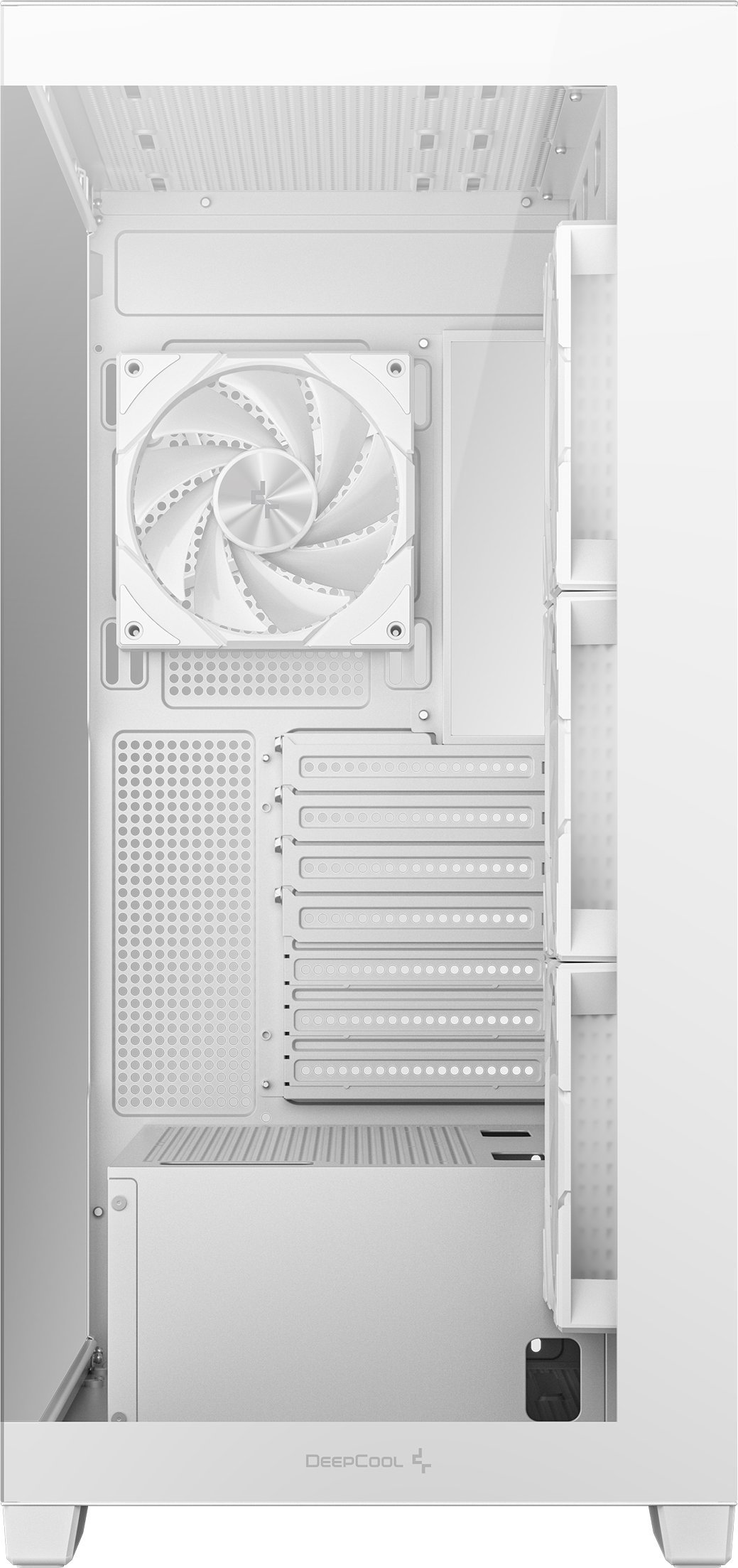 Kutia kompjuterike DeepCool CG580 4F WH, MIDI Tower, me 4 ventilatorë 120mm, e bardhë