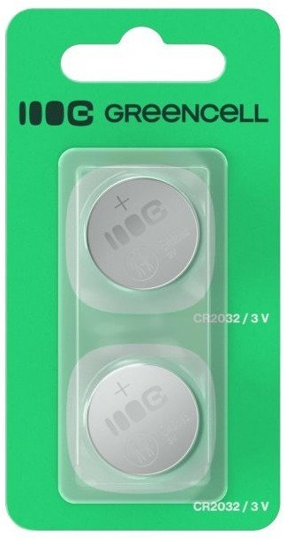Литиумски батерии Green Cell CR2032, 3V, 220mAh, пакување 2 парчиња