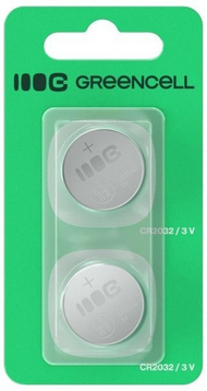 Литиумски батерии Green Cell CR2032, 3V, 220mAh, пакување 2 парчиња