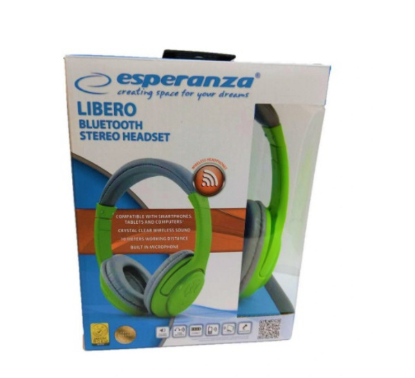 Kufje Esperanza Libero, Wireless, të gjelbërta / të hirta