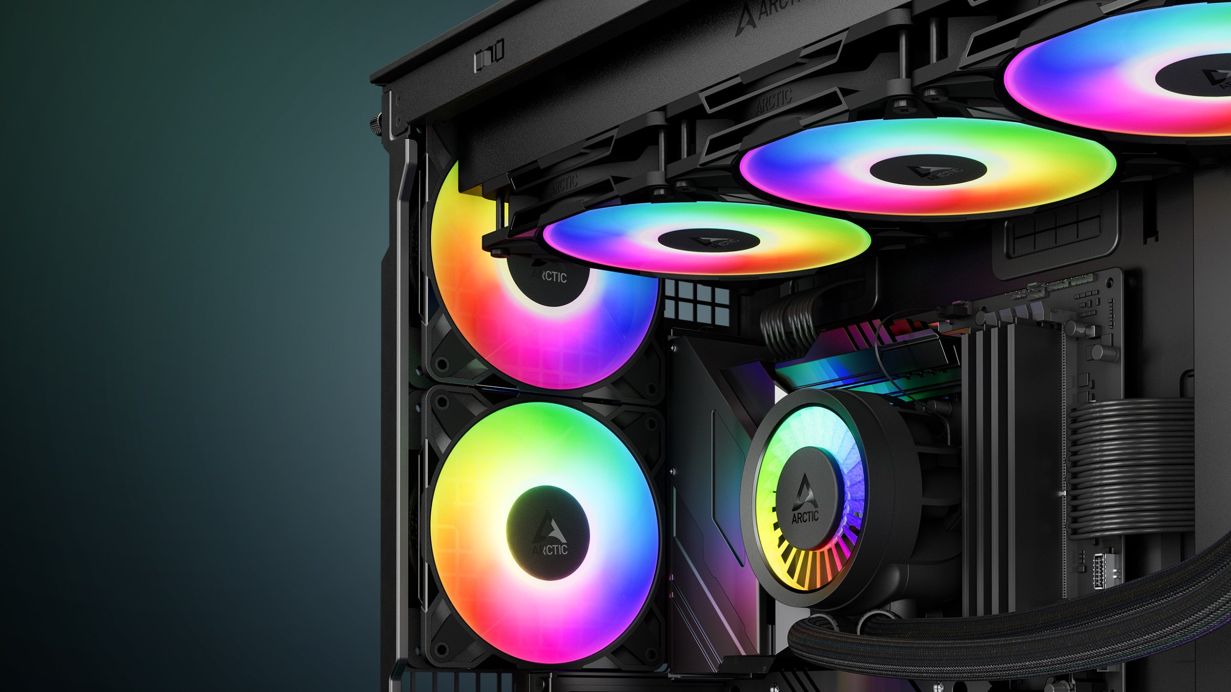 Ventilator PC ARCTIC P14 Pro A-RGB, 140mm, PWM, i zi