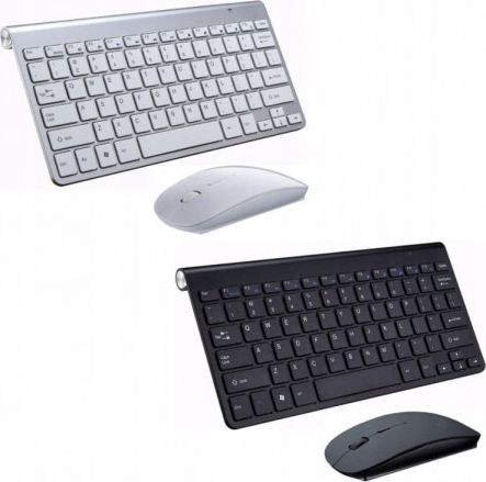 Сет безжична тастатура и компјутерски глушец, USB 2.4GHz, 1200 DPI, црн