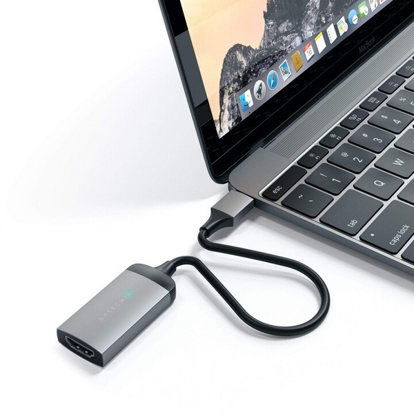 Përshtatës Satechi, USB-C në HDMI 4K, i hirtë