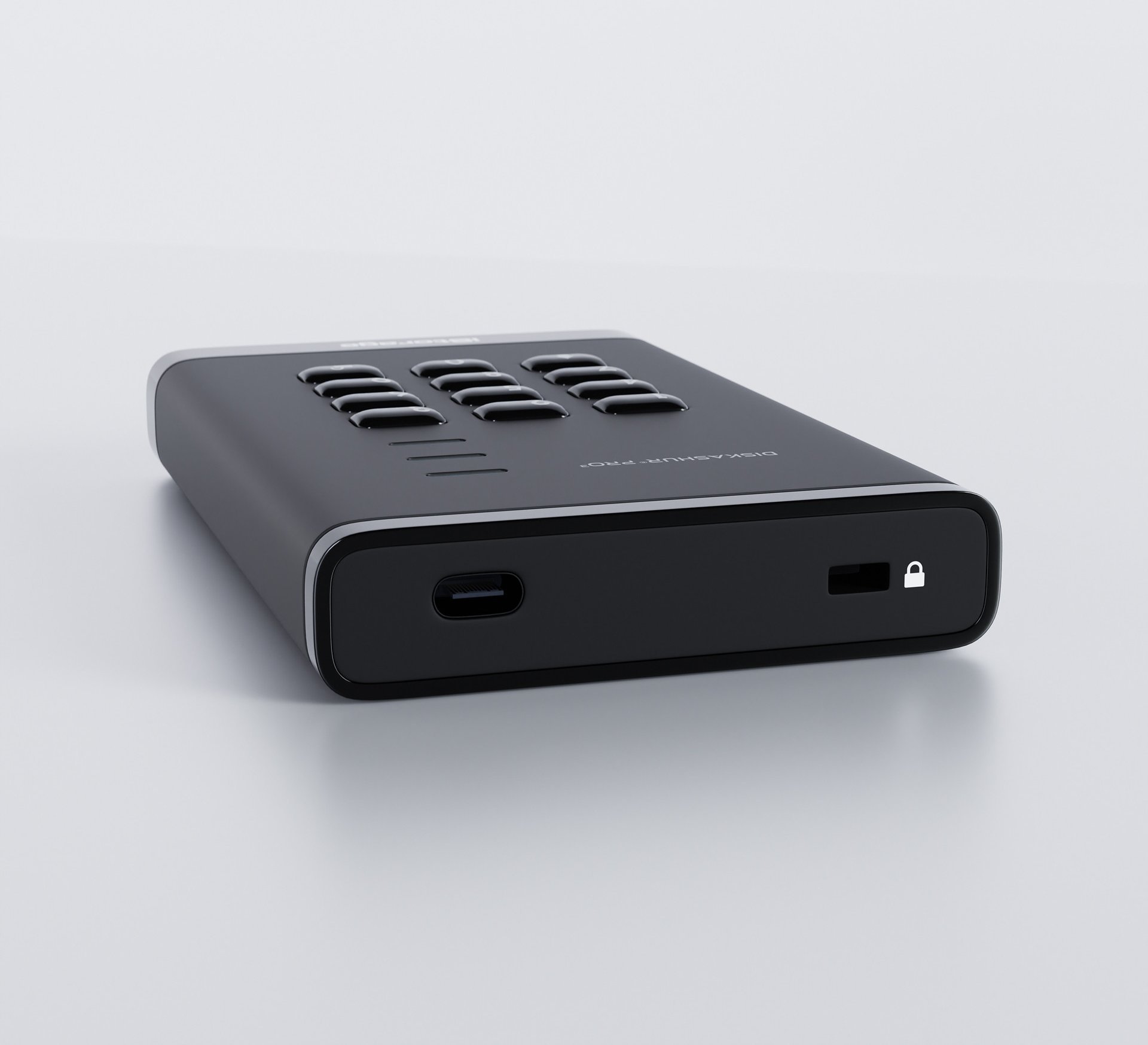 Hard disk i jashtëm iStorage DiskAshur PRO, 1TB, enkriptim hardware AES 256 bit, PIN i sigurisë