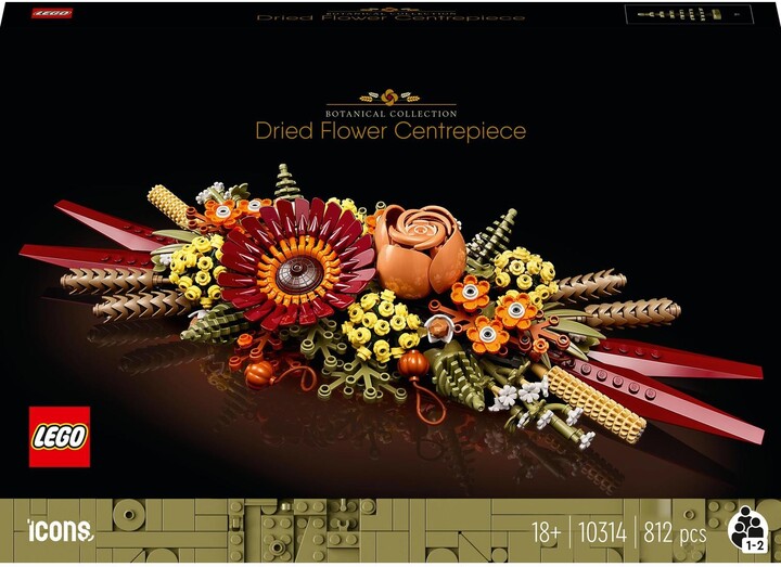 Set LEGO® Icons 10314 Dried flower decoration, 812 pjesë
