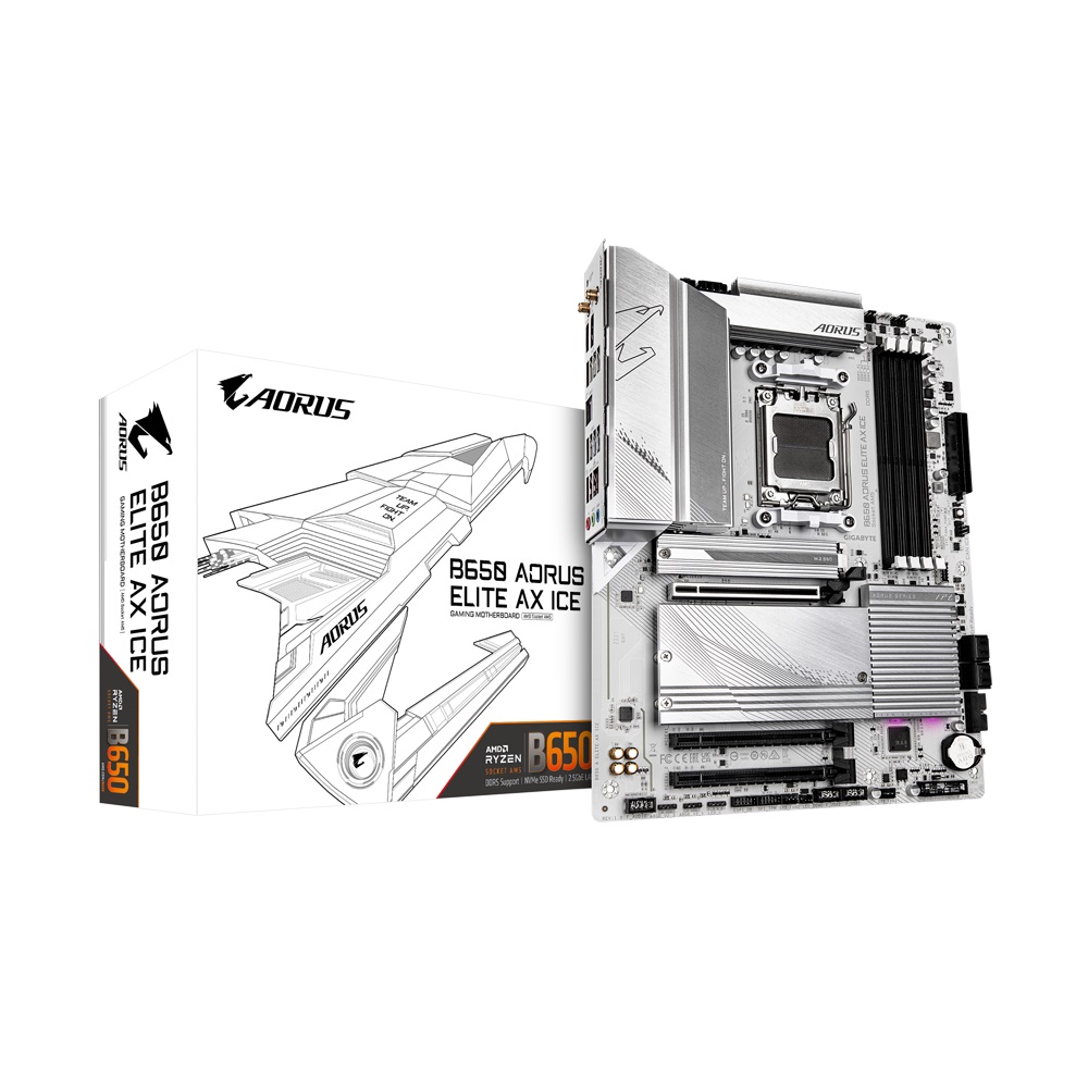 Pllakë amë Gigabyte B650 AORUS Elite AX ICE, ATX, DDR5, AMD AM5