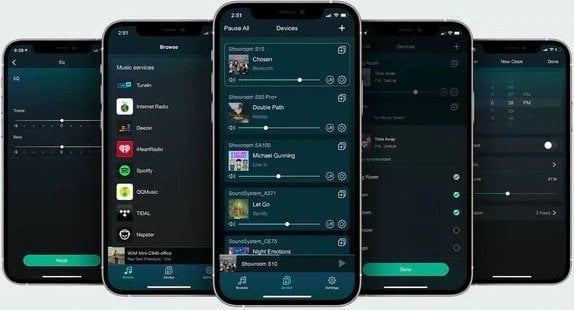Përforcues rrjeti Arylic A50+, 2x50W, Wi-Fi Bluetooth, i zi