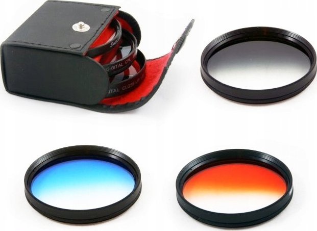 Set filtrash të gradueshëm Seagull, 55mm, gri lemon rozë