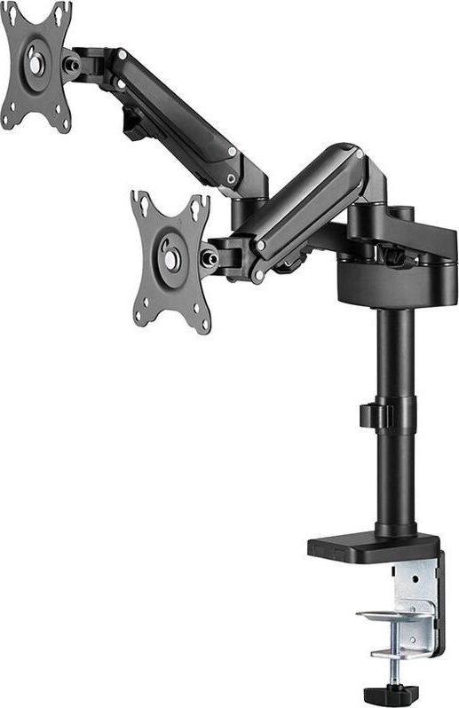 Mbajtëse tavoline për monitorë Neomounts DS70-750BL2, për 2 monitorë 17"-27", rregullim lartësie, e zezë