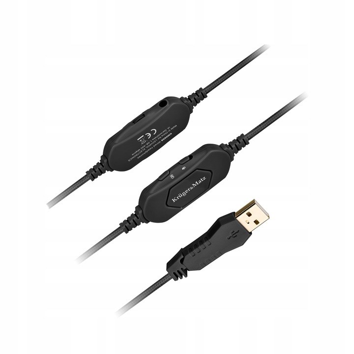 Kufje Kruger&Matz Gamer Kids, wired, të zeza