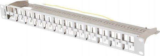 Patch panel Lanberg PPKS-1248-S, 48 porta, 1U, gri