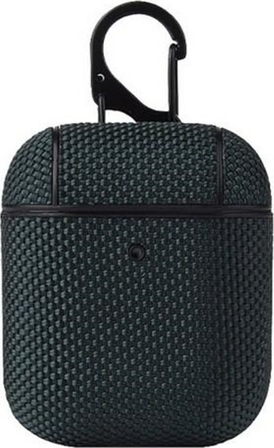 Mbulesë Beline për AirPods 1/2, TPU, me karabinë, jeshile