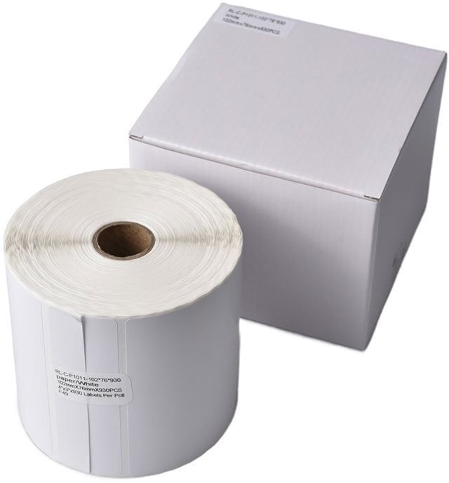 Etiketa letre të veshura G&amp;G, 930 copë, 102 x 76 mm, të bardha